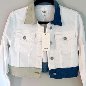 NWT Hudson cropped trucker jacket